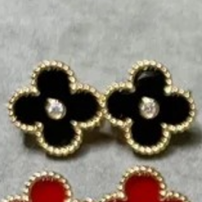 Rose gold black onyx